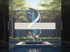 Zastosowane 304 Farbowane Powder Coating Sculpt 3D lustrzane polerowanie 316L ze stali nierdzewnej Sculpture Producents For Outdoor