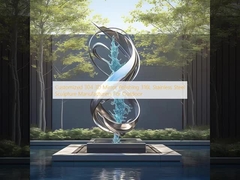 Zastosowane 304 3D lustrzane lustro 316L Sztyło nierdzewne Rzeźby Producentów dla zewnętrznych