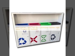 Producent Koszy na Śmieci ze Stali Nierdzewnej Niestandardowe Produkty Metalowe ze Stali Nierdzewnej do Użytku Zewnętrznego