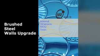 Nowoczesne ściany mozaikowe ze stali nierdzewnej