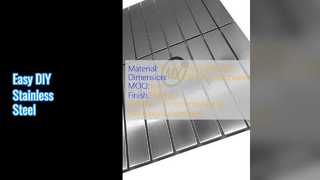 Łatwe arkusze mozaiki ze stali nierdzewnej do samodzielnego wykonania