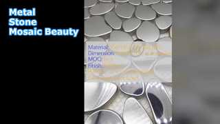 Unikalny projekt mozaiki z kamienia i metalu