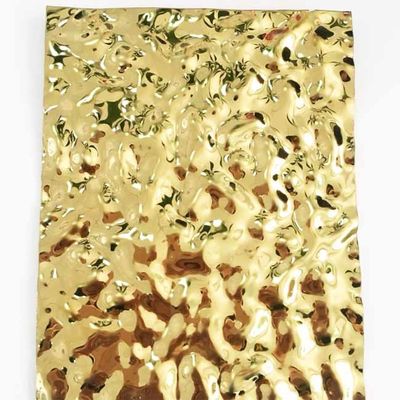 Champagne Gold Stainless Steel Decorative Panels - High-end Customization For Hotels And Commercial Spaces