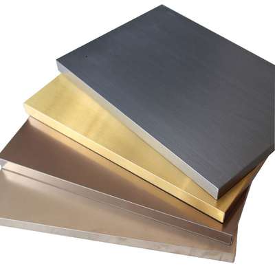 Brass Brown Antique Color 0.8MM 304 30MM Thickness Mirror Honeycomb Stainless Steel Panel