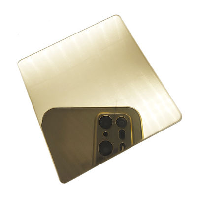 Dobra cena. Blacha ze stali nierdzewnej w kolorze szampana Dekoracja łazienki klasy 316L w Internecie