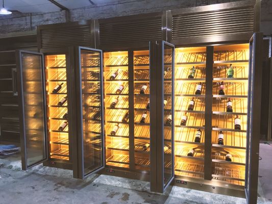 Dobra cena. Prywatny niestandardowy projekt kolorowej szafki na wino ze stali nierdzewnej w Internecie