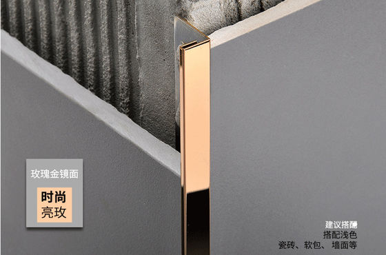 Dobra cena. 201 304 Profil wykończenia kanału ze stali nierdzewnej 316L do ceramicznej krawędzi kuchennej Conner Edge lub dekoracyjnej ochrony krawędzi ściany w Internecie