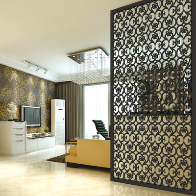 Factory Mirror Antique Rose Gold Hairline Brushed Laser Cutting Carving 304 Colored Stainless Steel Screen Partition Room Dividers For Hotel