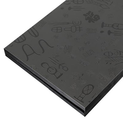 Dobra cena 304 Ciemno-czarny kolor litery Etching Bead Blasted Rose Gold blacha ze stali nierdzewnej do paneli szafki w Internecie