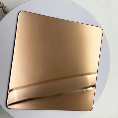 Dobra cena 304 Brown Mirror Finished Color PVD Coating Sheets For Wall Stainless Steel w Internecie