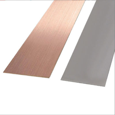 Dobra cena Zastosowane Rose Gold Beadblasted 304 Stainless Steel Skirting Baseboard dla hotelu w Internecie