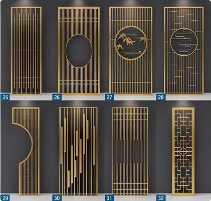 Dobra cena Niestandardowy projekt 304 metalowy ze stali nierdzewnej Wjazd do salonu Foyer Screen Partition For Decoration w Internecie