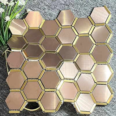 Dobra cena. GB/JIS/AISI/DIN/SUS Standardowe płytki mozaikowe ze stali nierdzewnej do ścian wewnętrznych w Internecie