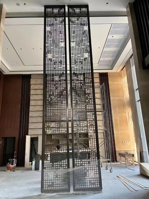 3D Stainless Steel Wall Panel Contemporary Laser Engraved Design