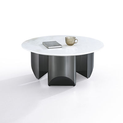 Dobra cena Blat ze sztucznego kamienia OEM, czarny kolor, stolik kawowy ze stali nierdzewnej w Internecie