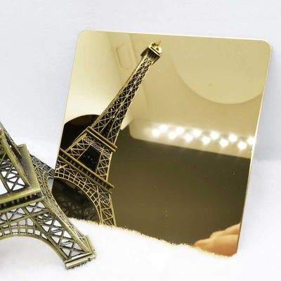 Dobra cena Anty odciski palców 304 Wykończenie lustrzane Blacha ze stali nierdzewnej Blacha platerowana mosiądzem 8k w Internecie