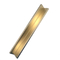 Architektoniczny profil narożny ze stali nierdzewnej Hairline Brass 316L 0,95 mm