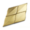 GB SUS304 Płytki mozaikowe w kształcie liścia Złoty metaliczny koralik Backsplash piaskowany