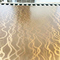 Zakrzywione laserowo faliste blachy ze stali nierdzewnej 304 Panele dekoracyjne Mosiądz Kolor