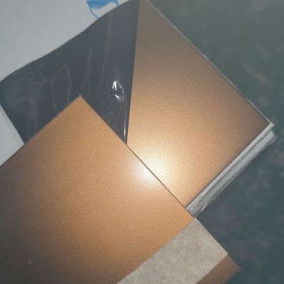 Dobra cena. 316L PVD piaskowana kolorowa blacha ze stali nierdzewnej Czerwona miedź 1000 * 2000 mm w Internecie