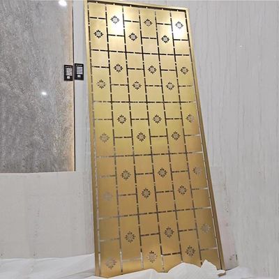 Dobra cena Dekoracyjna przegroda ekranu ze stali nierdzewnej ASTM 316 Zr-Brass Laser Cut Divider w Internecie