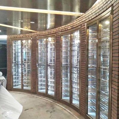 Dobra cena. Metalowa chłodnica szafki na wino ze stali nierdzewnej 240V 50Hz Panel sterowania dotykowego w Internecie