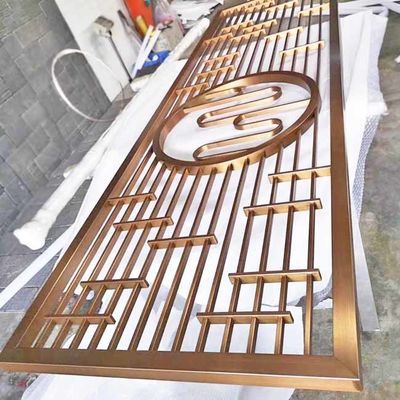 Dobra cena. Czarne różowe złoto Brąz Antyczne włosiane szczotkowane lustro Pionowy panel działowy ze stali nierdzewnej w Internecie