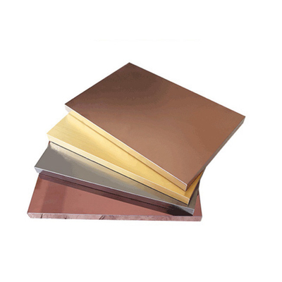 Brass Brown Antique Color 0.8MM 304 30MM Thickness Mirror Honeycomb Stainless Steel Panel