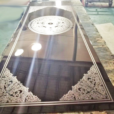 Dobra cena 4x8 201 304 316l Lustro PVD Wytrawiona w kolorze blacha ze stali nierdzewnej do drzwi windy Niestandardowe w Internecie