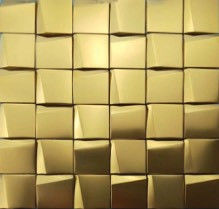 Dobra cena. 48 Trapezowe płytki mozaikowe ze stali nierdzewnej 3d 293 × 293 mm Dekoracja kuchni w Internecie