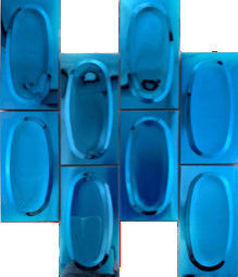 Dobra cena. Trójwymiarowe okrągłe mozaiki ze stali nierdzewnej w tle ściany restauracji w Internecie