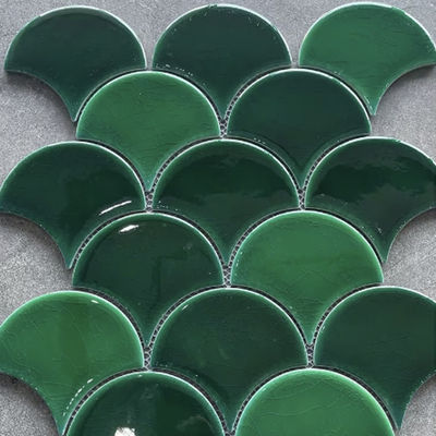 Dobra cena. Ameryka południowa niebieski zielony niebo niebieski kolor w kształcie wachlarza wzory mozaika ceramiczna do dekoracji ścian w Internecie