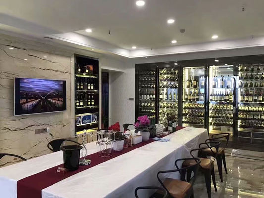 Dobra cena Strona główna Luksusowa szafka do przechowywania wina ze stali nierdzewnej Sprężarka Szafka na wino w Internecie