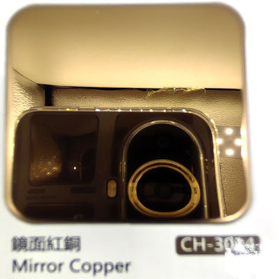 Dobra cena Kolorowa płyta ze stali nierdzewnej z lustrzanym wykończeniem 8k czerwonej miedzi w wielu kolorach do dekoracji w Internecie