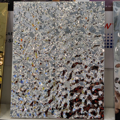 Panel ścienny ze stali nierdzewnej o strukturze plastra miodu, falujący woda Aluminiowy panel ścienny o średnicy 1450 mm