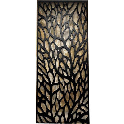 Dobra cena 3300mm Wysokość Metal Screen Partition Art Nowoczesne wykończone PVD Color Coated Laser Cut Panels w Internecie