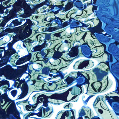 Dobra cena 316L Lustro 8K Sapphire Błękitny Białko ze stali nierdzewnej do dekoracji paneli z kanapkami z miodu w Internecie