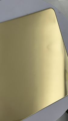 Dobra cena Metalowe tkaniny niestopowe ze stali nierdzewnej kolorowy piec PVD Szampana 4 stóp 8 stóp arkusz w Internecie