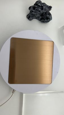 Dobra cena. Brązowa linija włosowa HL Dekoracja zewnętrzna Metal Sheet Steel Laser Film Kolor PVD w Internecie
