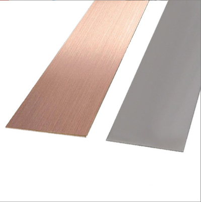 Zastosowane Rose Gold Beadblasted 304 Stainless Steel Skirting Baseboard dla hotelu