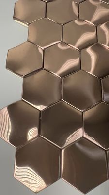 Dobra cena Wnętrze pomieszczenia rozdzielacz 8k lustro stali nierdzewnej grubość arkusza 1 mm złoto różowe w Internecie