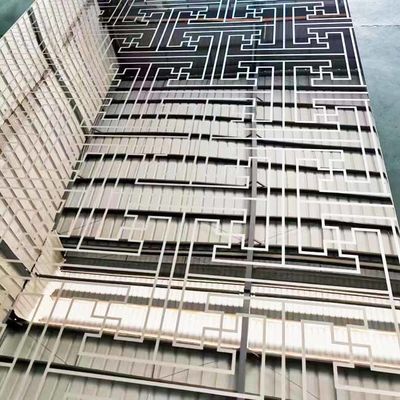 Dobra cena Srebro Jasny kolor 316L Płytka grawerowana ze stali nierdzewnej do dekoracji hoteli w Internecie