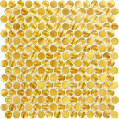 Dobra cena. Okrągły kształt złoty kolor mozaika ze stali nierdzewnej w Internecie