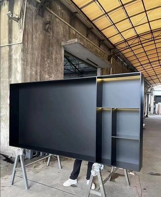 Dobra cena. 304 Czarne metalowe szafki wyświetleniowe ze stali nierdzewnej do przechowywania i wyświetlania wina w domu i w handlu w Internecie