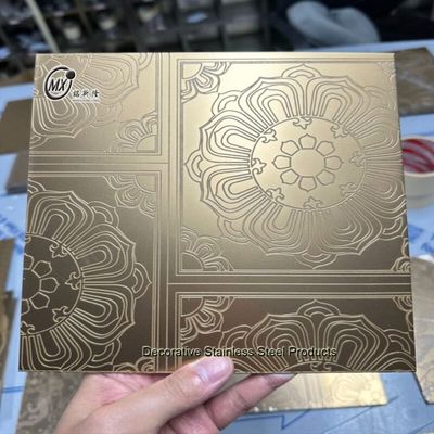 Dobra cena Różne wzory Etched powierzchnia Pvd powłoka blacha ze stali nierdzewnej do dekoracji projektowej w Internecie