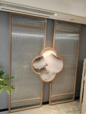 Dobra cena. Artystyczny metalowy ekran dzielący CNC z niestandardowym logo i wzorami w Internecie