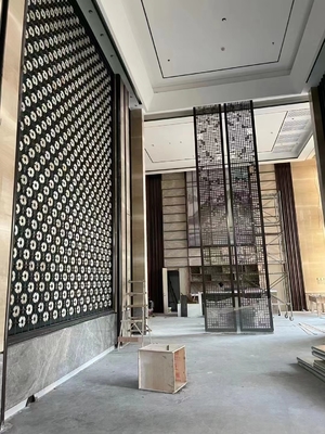 3D Stainless Steel Wall Panel Contemporary Laser Engraved Design