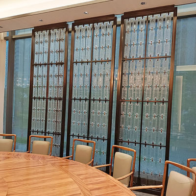 Dobra cena. Rozdzielacz pomieszczeń ze stali nierdzewnej w kolorze brązowym ze szkłem w Internecie