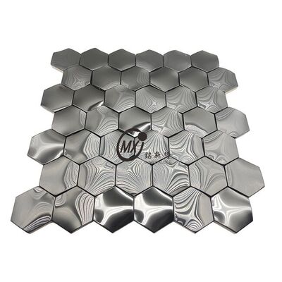 Mozaika ze stali nierdzewnej - grubość 3 mm 300x300 mm