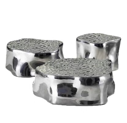 Dobra cena Ręcznie zrobione lustro Złoto ze stali nierdzewnej OEM ODM Design Stolik kawowy Set nowoczesny gniazdowanie stoły boczne Meble do salonu w Internecie